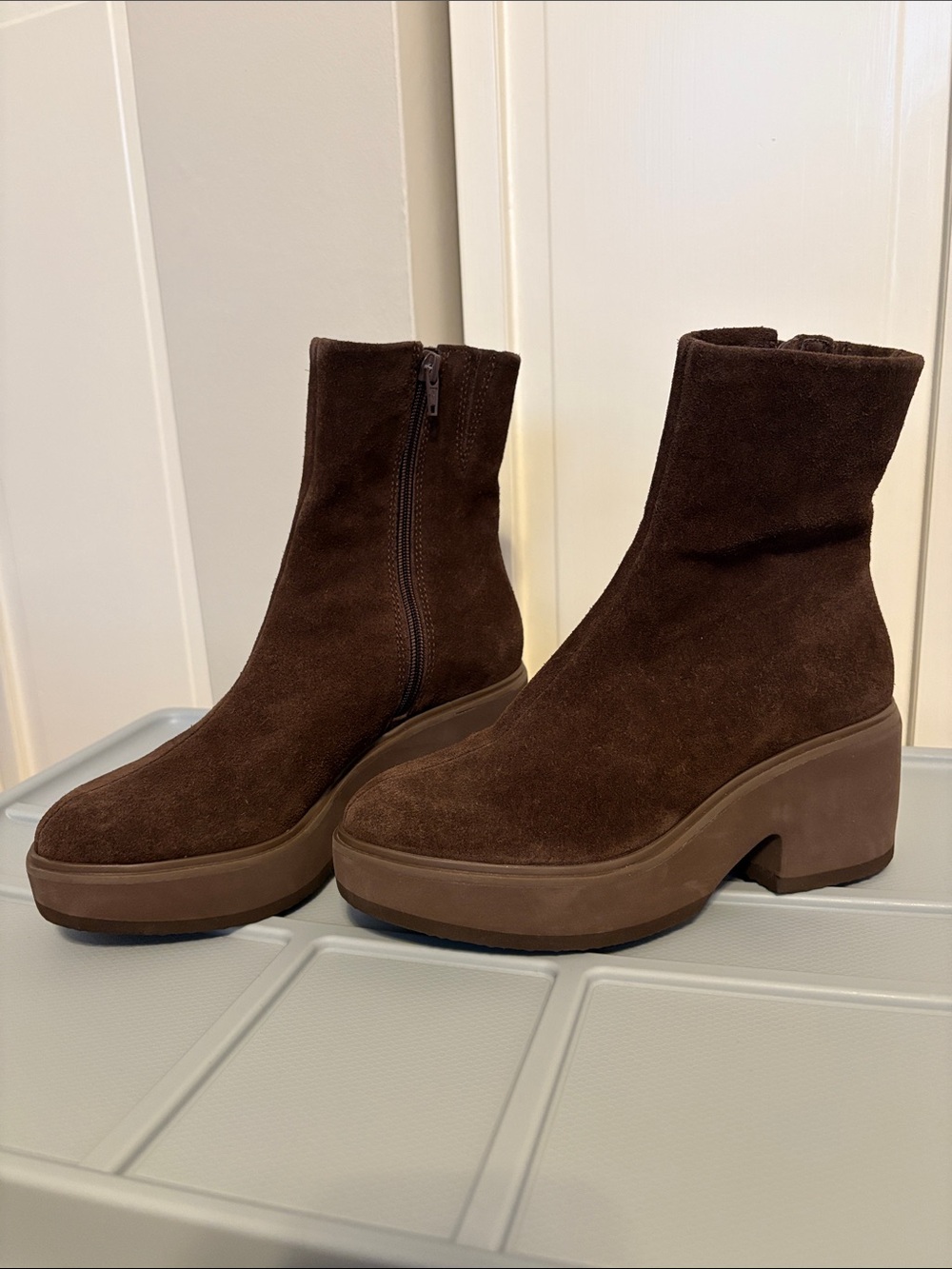 Matisse Jessie Brown Suede Platform Bootie 7.5 Women
